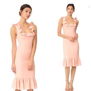 New Cinq a Sept Opalina Dress in Melon size 6